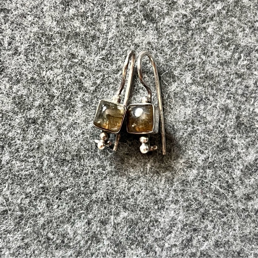 Labradorite earrings
